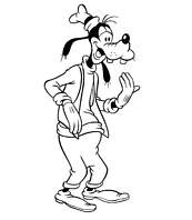 coloriage dingo qui baille